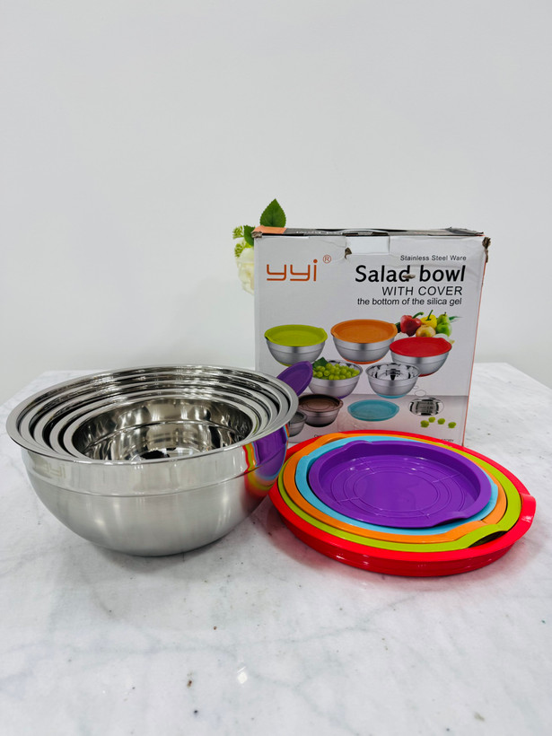 ست پنج عددی کاسه بدنه استیل